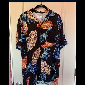 Onia Revere Collar Floral shirt